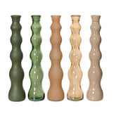 Decoris Recycled Glass Vase 32cm - Shades of Cream/Green (5 Assorted)